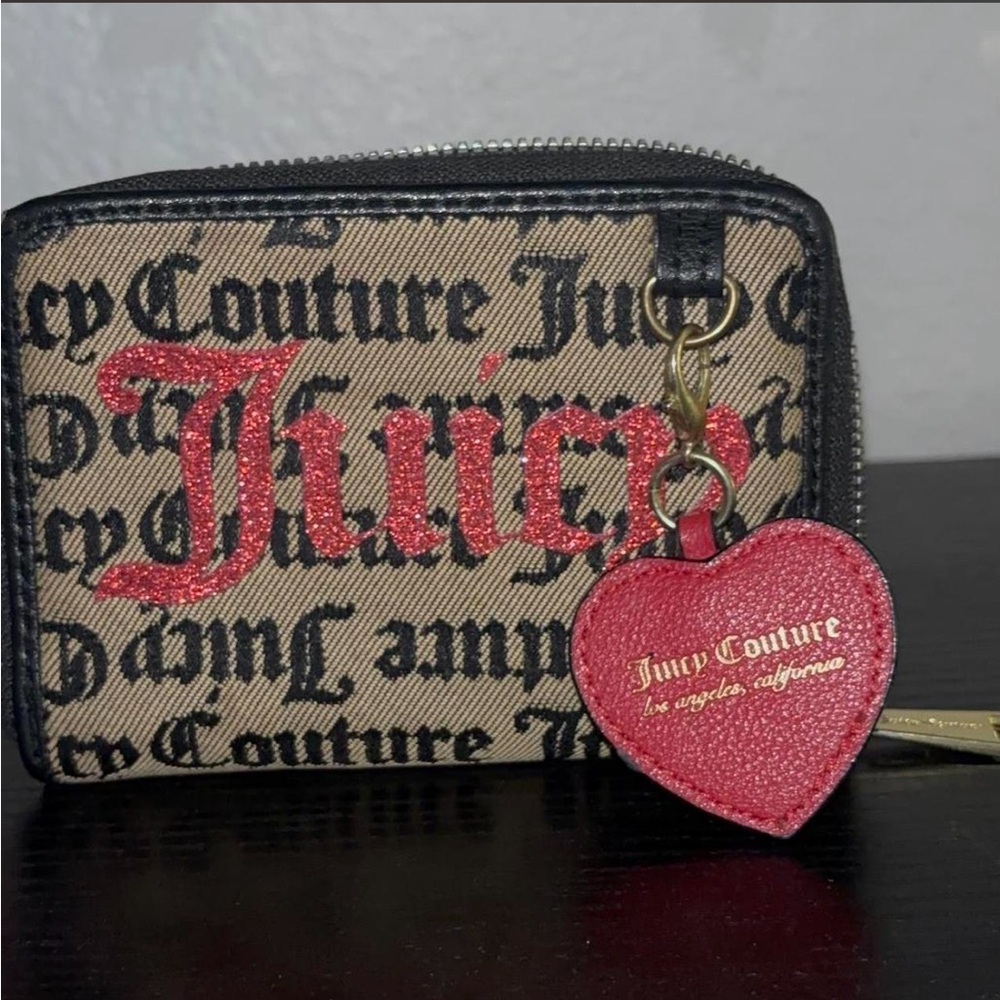 Juicy Couture Black and Red Wallet